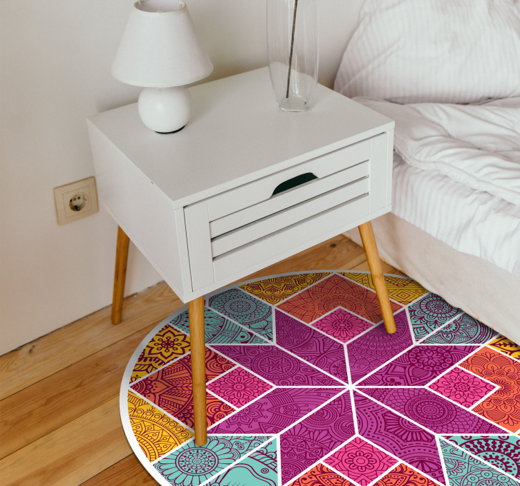 Paisley Mosaic mosaic vinyl rug - TenStickers
