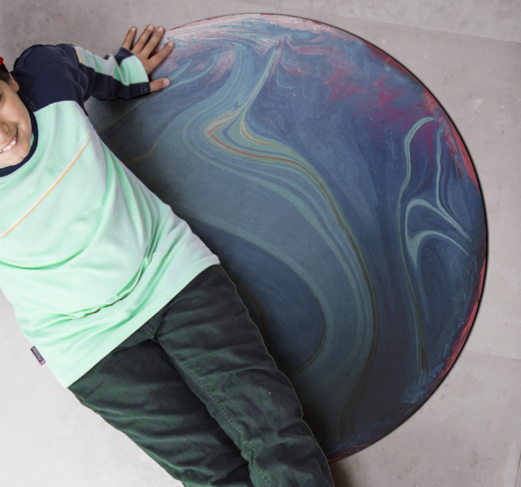 Planet teen room vinyl rug - TenStickers