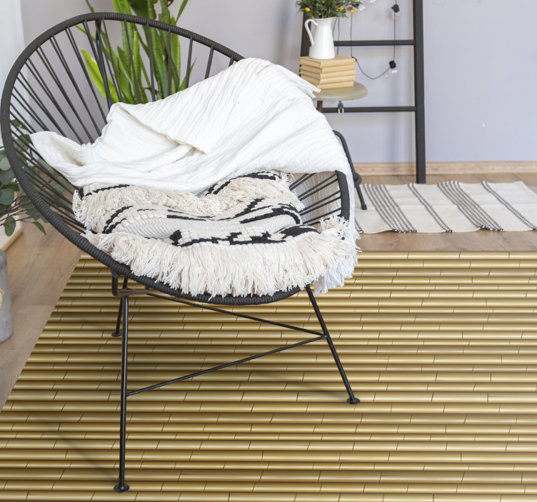 Rattan texture nature rug - TenStickers
