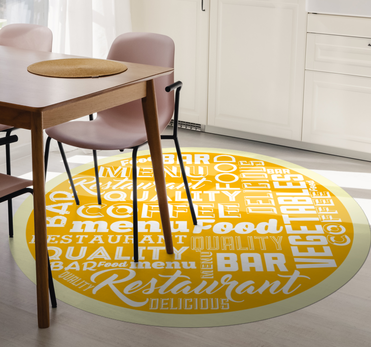 Restaurant Quality Menu custom rug - TenStickers