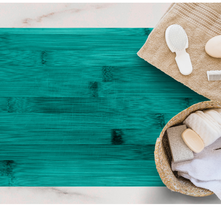 Rustic texture painted planks wood effect rug - TenStickers