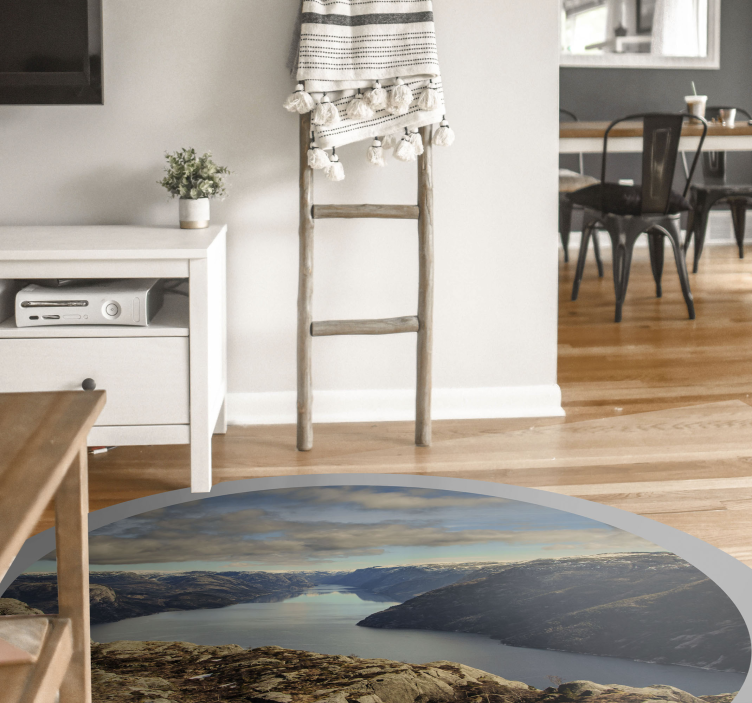 Scenic Landscape View nature vinyl rug - TenStickers