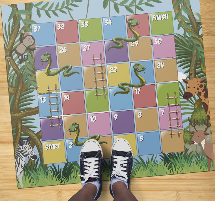 Snakes and Ladders game mat - TenStickers