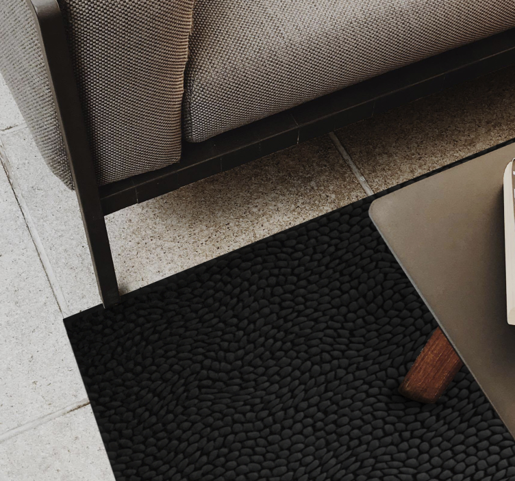 Textured Monochrome textured vinyl rug - TenStickers