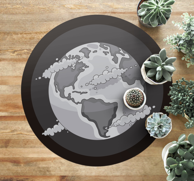 the world world map vinyl rug - TenStickers