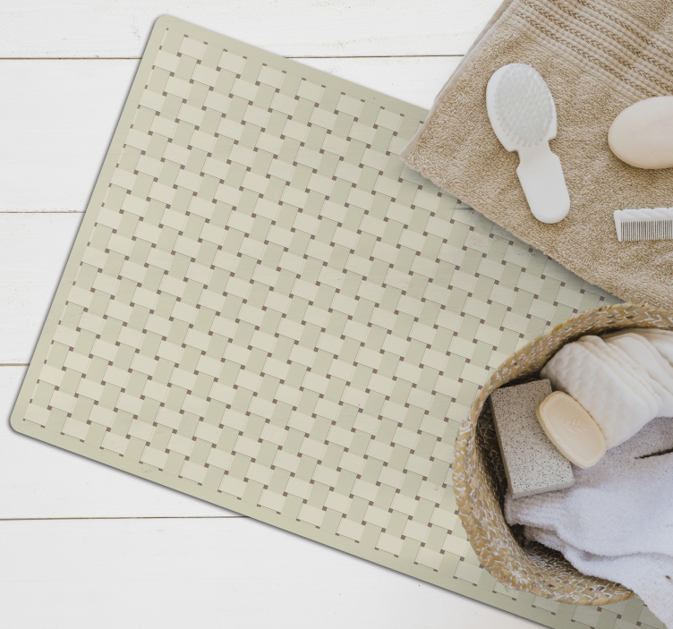 Vinyl rug bamboo texture wood flooring - TenStickers