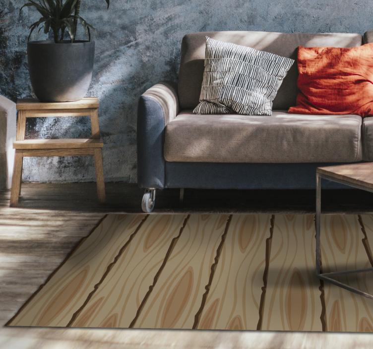 vinyl rug wooden stripes wood flooring - TenStickers