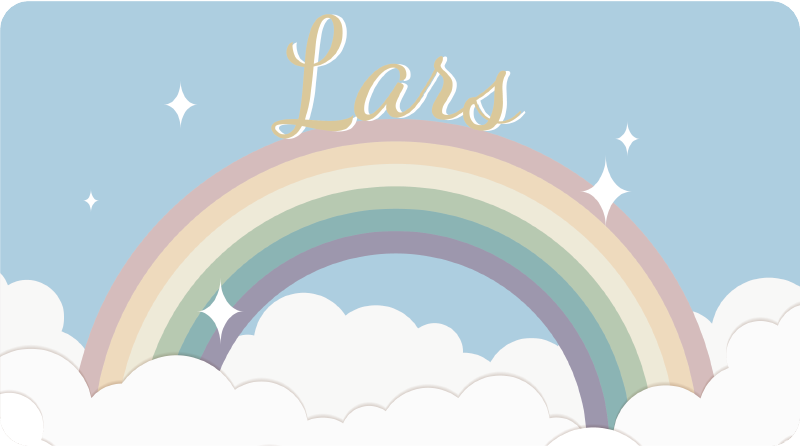 Customised rainbow custom vinyl rug - TenStickers