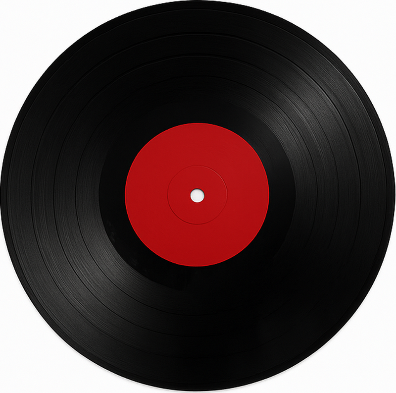 Oversized Vinyl Record dining room vinyl rug - TenStickers