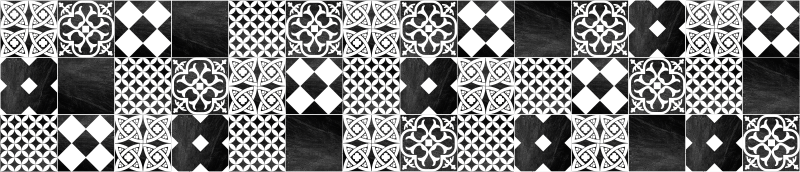 Cementine Ardesia tile vinyl rug - TenStickers