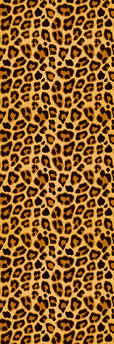 Animal vinyl rug in simple leopard print - TenStickers
