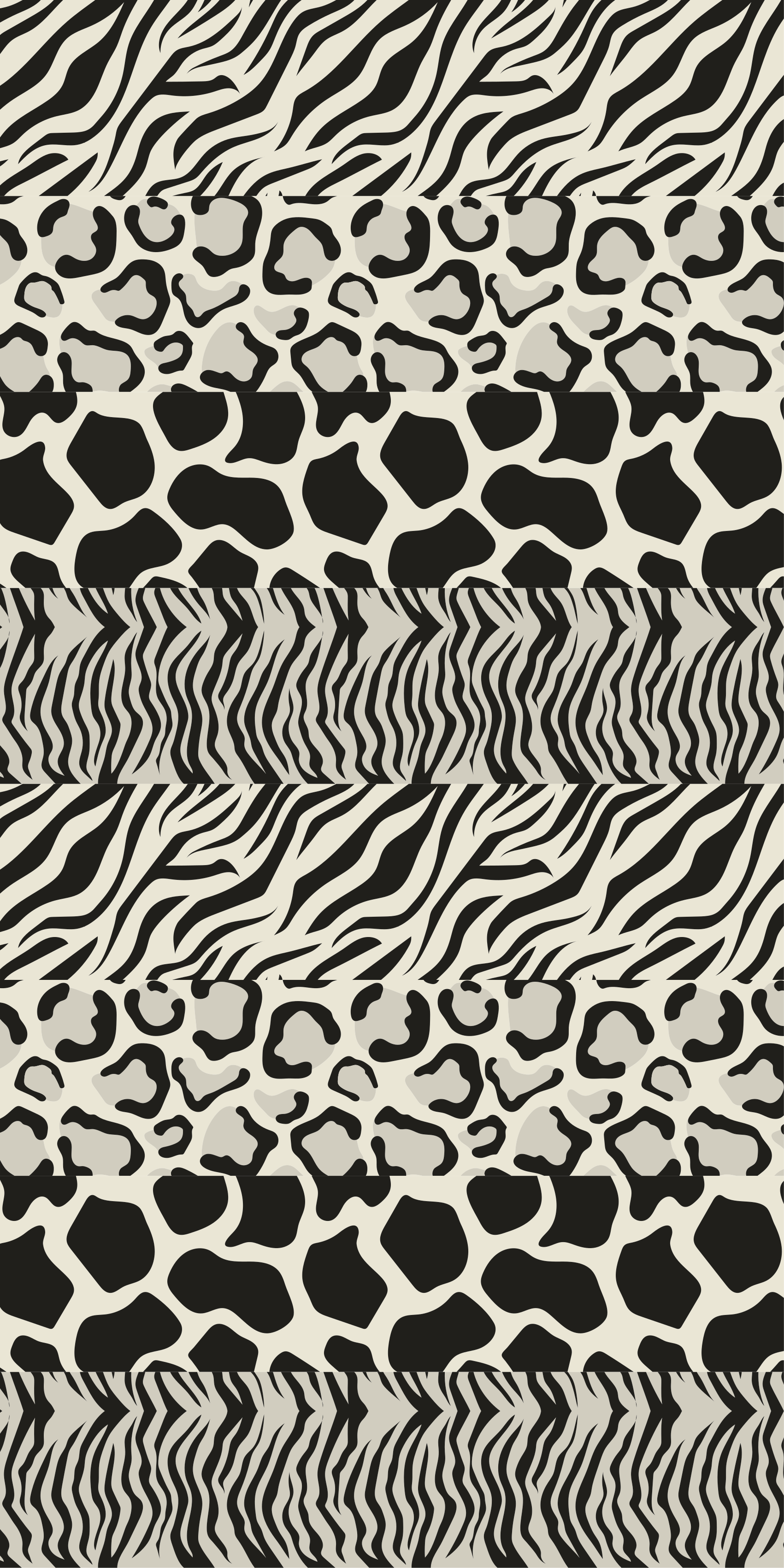 Four different designs animal vinyl rug - TenStickers