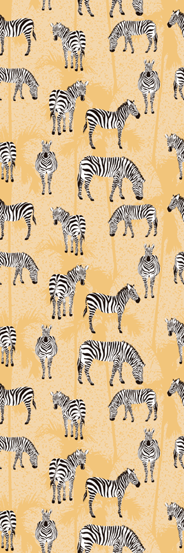 Zebra patterns animal vinyl rug - TenStickers