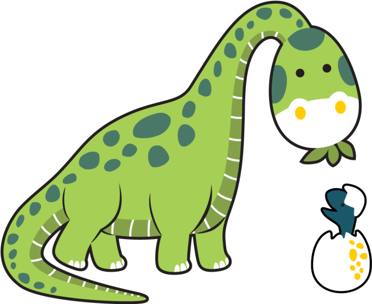 Cute dinosaur hatchling animal vinyl rug - TenStickers