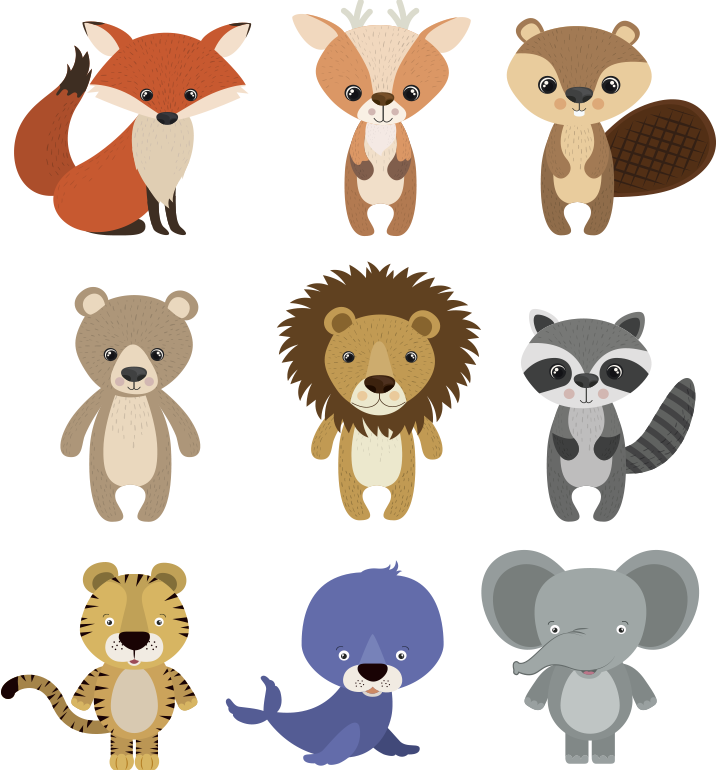 Decoration chest animal vinyl rug - TenStickers