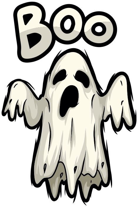 Halloween vinyl rug boo ghost figure - TenStickers