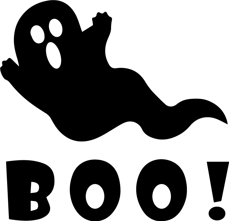Halloween vinyl rug ghostly boo showcase - TenStickers