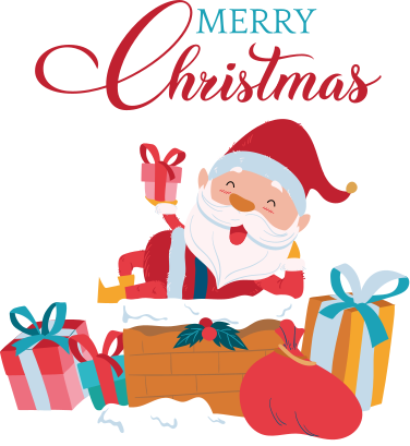 Christmas vinyl rug we have a jolly santa claus - TenStickers