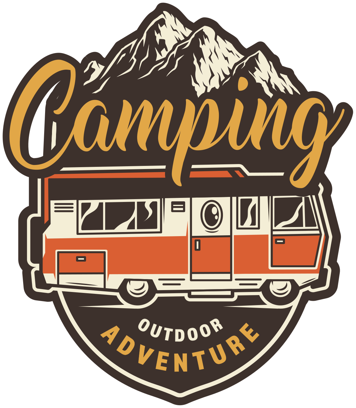 Floral vinyl rug for motorhome camping adventure - TenStickers