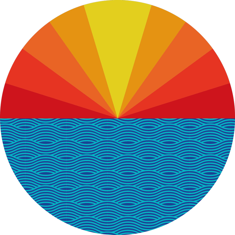 Vintage sunset bedroom vinyl rug - TenStickers