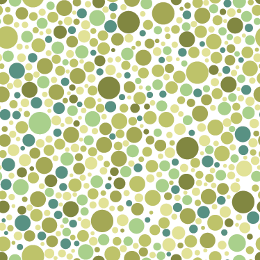 Dining room vinyl rug with green polka dots - TenStickers