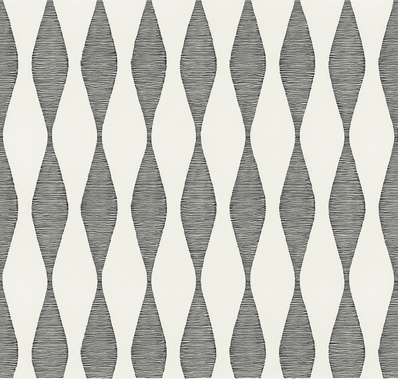 Kitchen vinyl rug in beige rabaul ikaat pattern - TenStickers