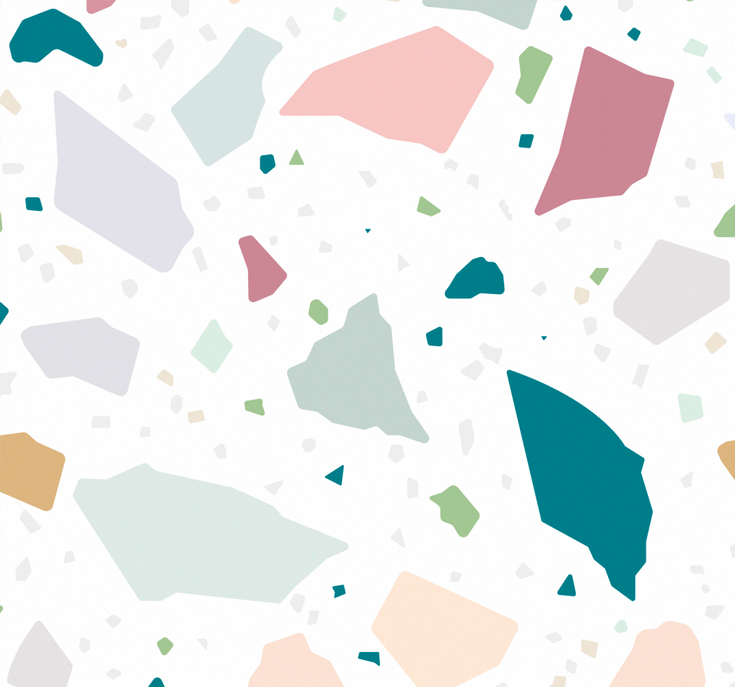 Kitchen vinyl rug mediterranean terrazzo design - TenStickers