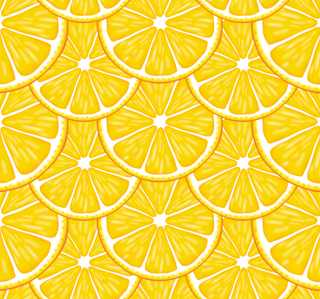 Kitchen vinyl rug in orange pattern - TenStickers