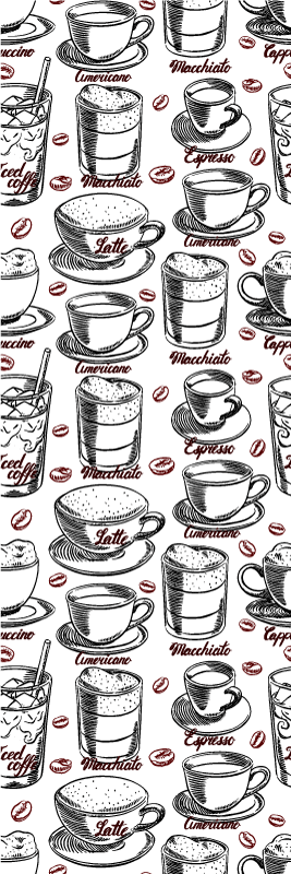 Coffee lovers kitchen vinyl rug - TenStickers