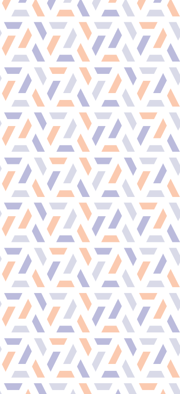 Kitchen vinyl rug with nordic style geometric lines - TenStickers
