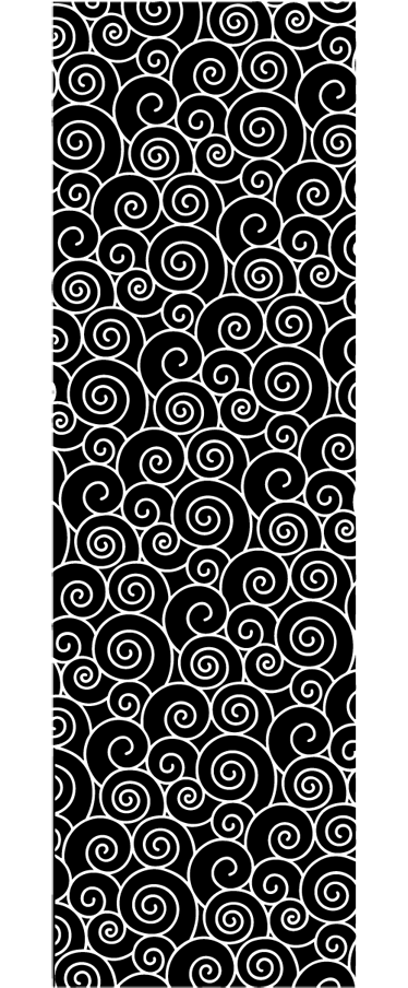 Bathroom vinyl rug circles and waves design - TenStickers