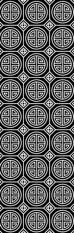 Bathroom vinyl rug japanese minimalist design - TenStickers
