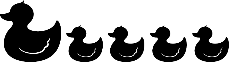 Pato de gomas bathroom vinyl rug - TenStickers