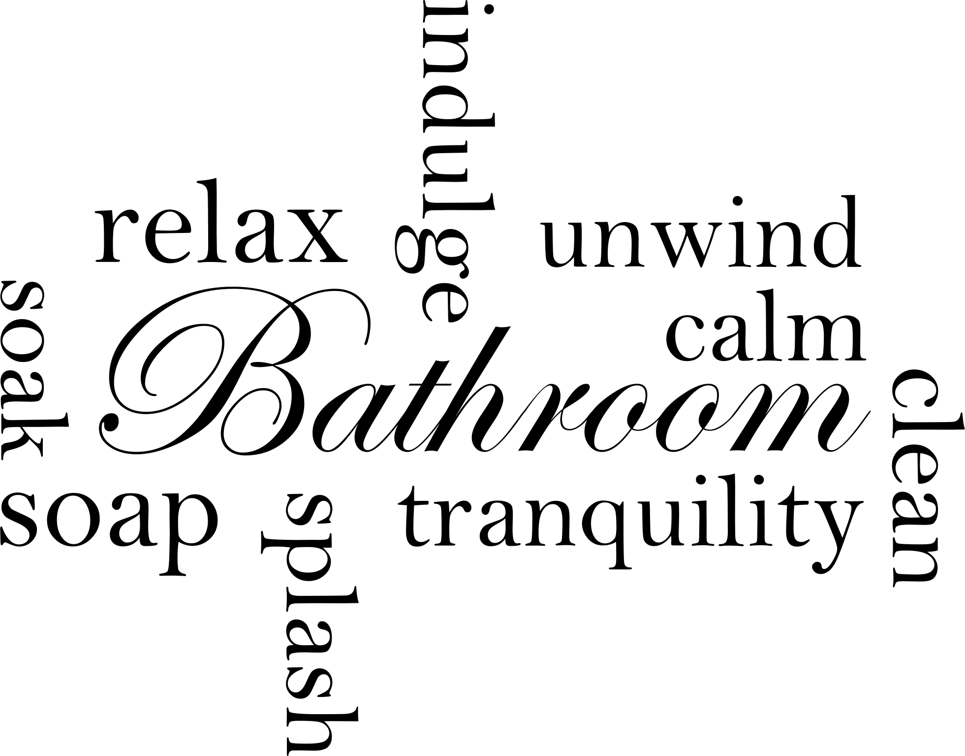 Relaxing bathroom comfort bathroom vinyl rug - TenStickers