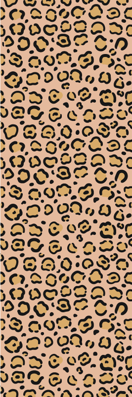 Animal print vinyl rug in pastel leopard print - TenStickers