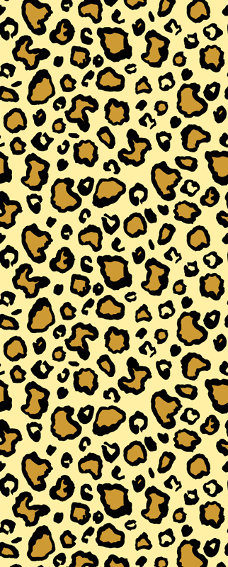 Animal print vinyl rug in classic leopard pattern - TenStickers