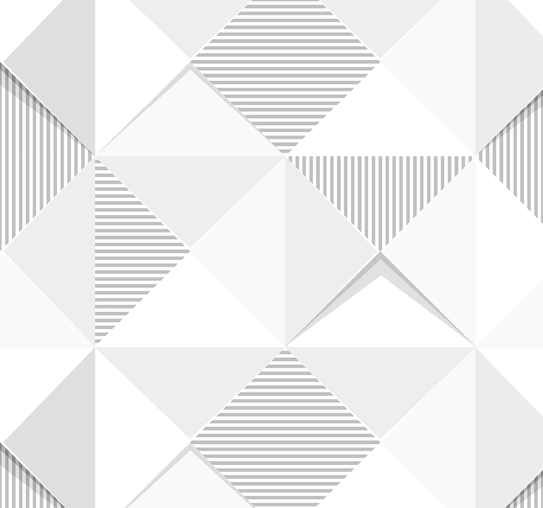 Geometric vinyl rug 3d white squares - TenStickers