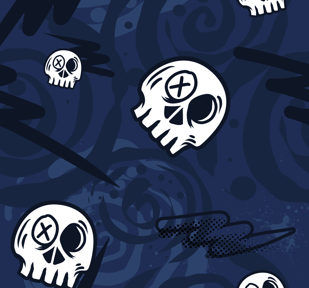 Bedroom vinyl rug graffiti skull design - TenStickers