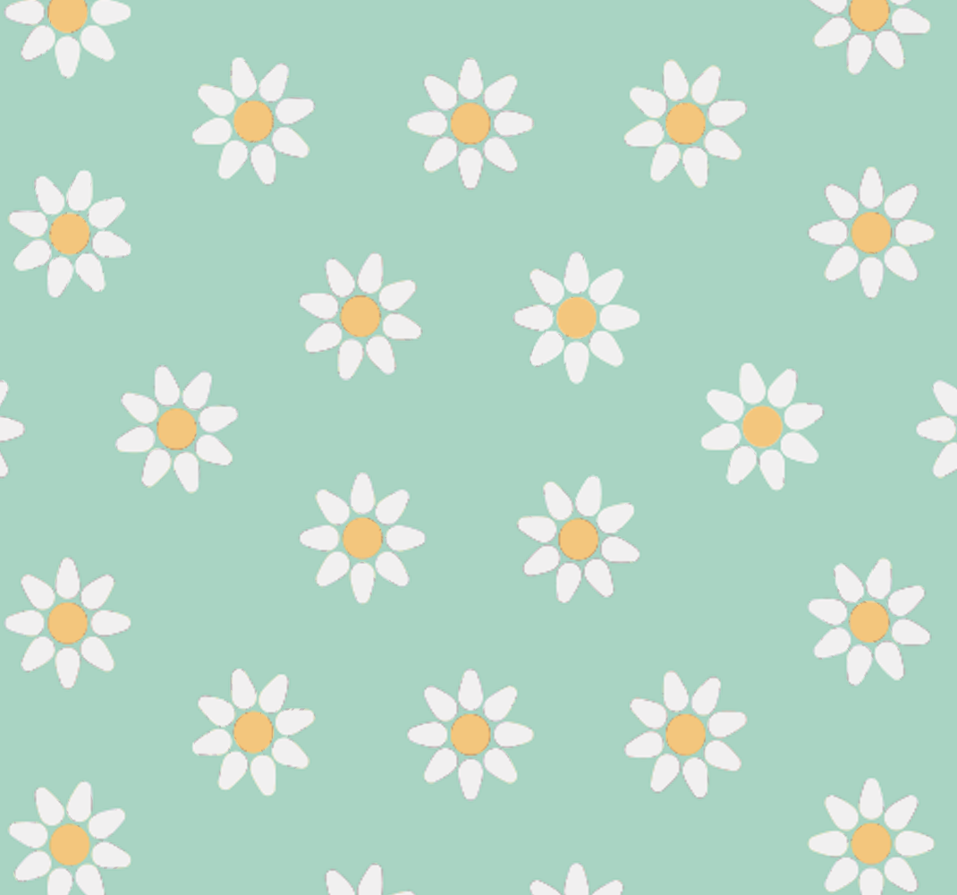 Bedroom vinyl rug with kids daisy design - TenStickers