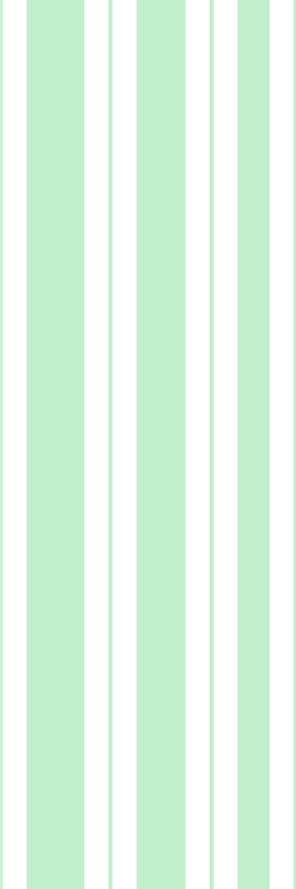Bedroom vinyl rug with green vertical stripes - TenStickers
