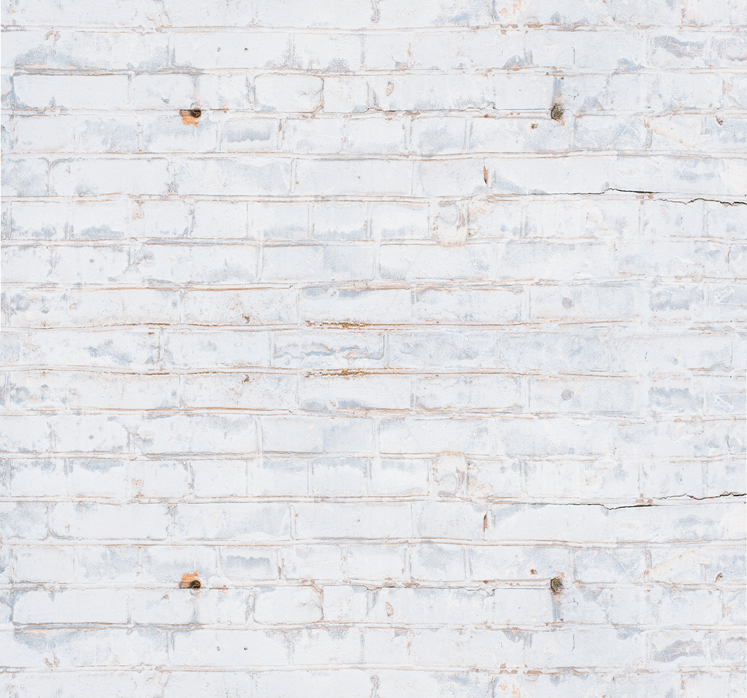 Bedroom vinyl rug with white brick worn paint pattern - TenStickers