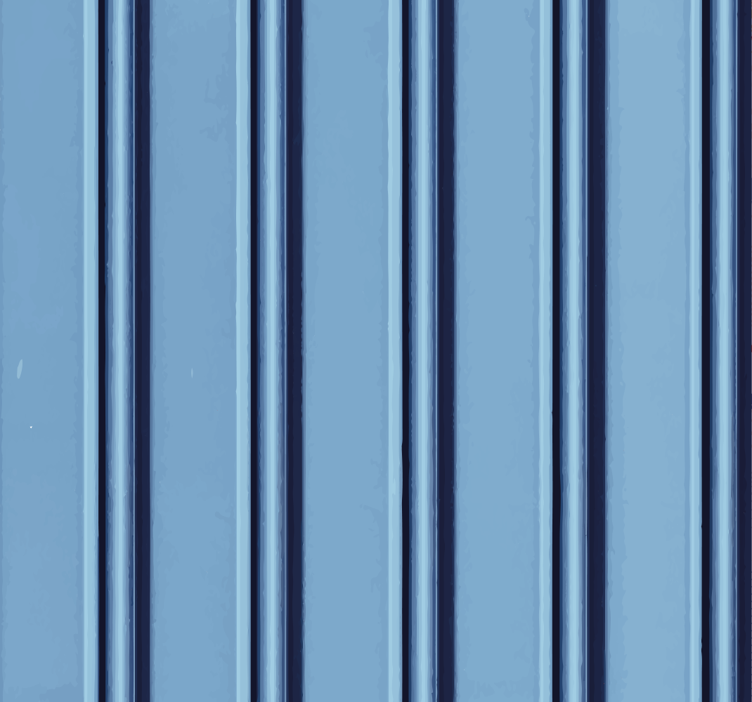 Bedroom vinyl rug light blue stripes on white - TenStickers