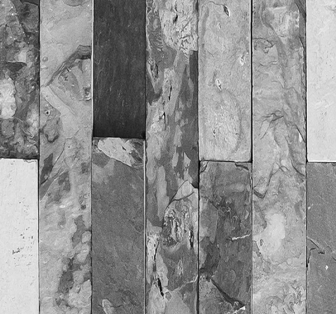 Bedroom vinyl rug in dark grey bricks - TenStickers