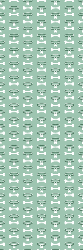 Bedroom vinyl rug with a vibrant dog design - TenStickers