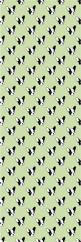 Bedroom vinyl rug puppy cartoon french bulldog - TenStickers