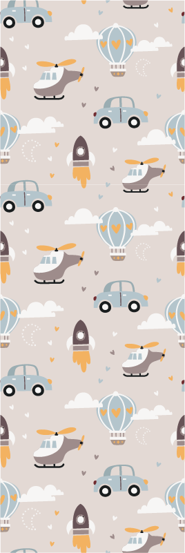 Cute design illustration for kids bedroom vinyl rug - TenStickers