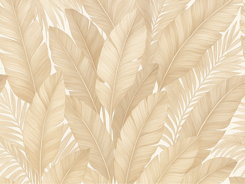 Soft botanical bedroom vinyl rug - TenStickers