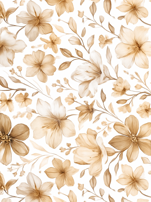 Bedroom vinyl rug with lifelike floral pattern - TenStickers