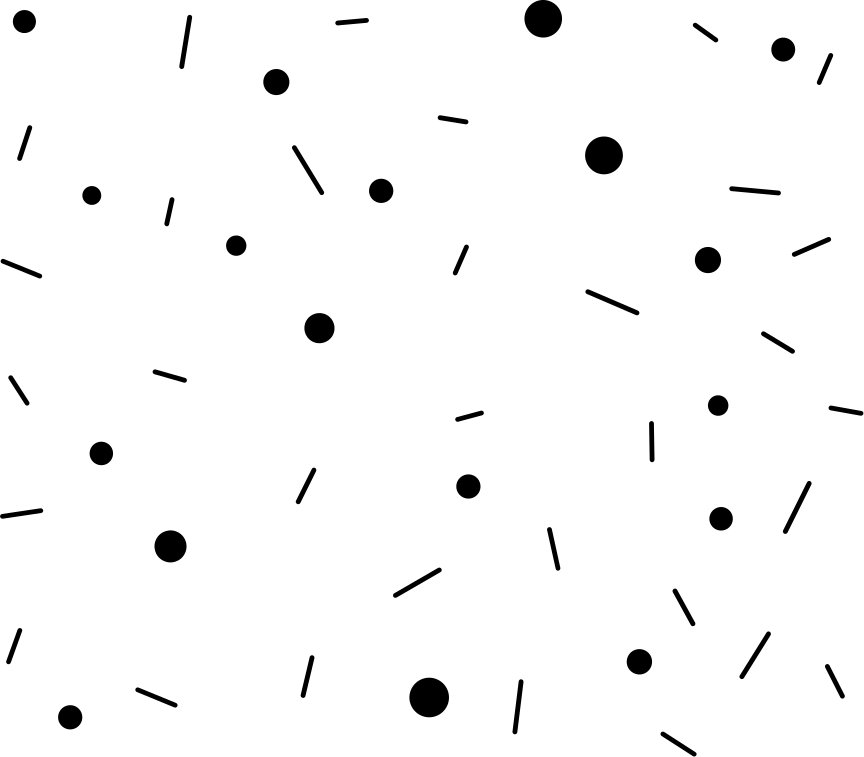 Geometric vinyl rug with circle and line confetti - TenStickers