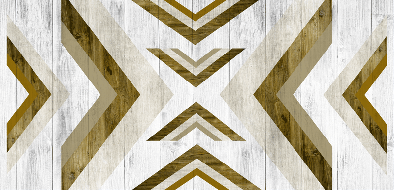 Geometric vinyl rug textured desk cover - TenStickers